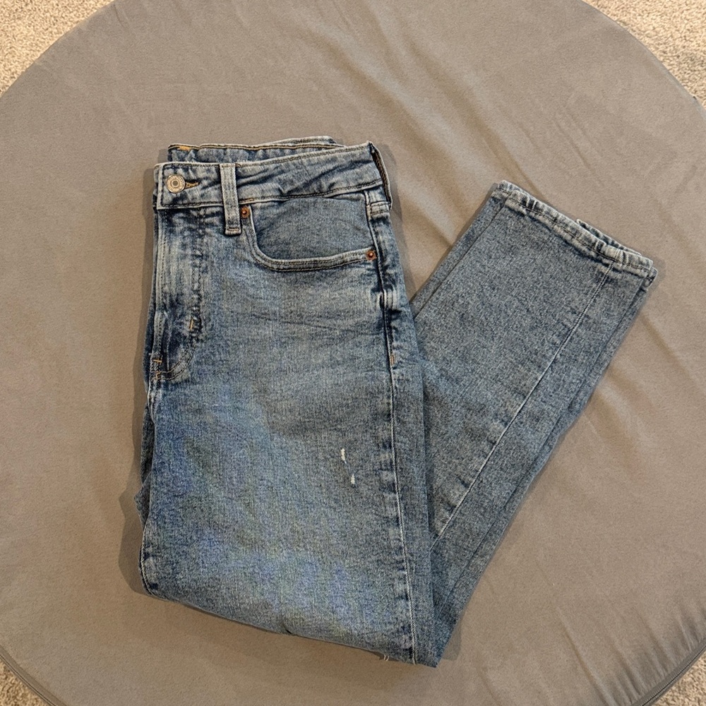 Highrise Straight Denim Jeans